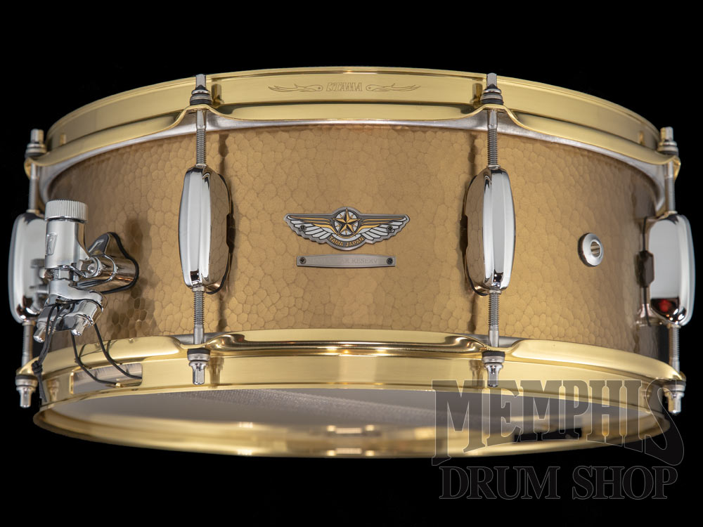 Tama 14x5.5 Star Reserve Hand Hammered Brass Snare Drum (TBRS1455H