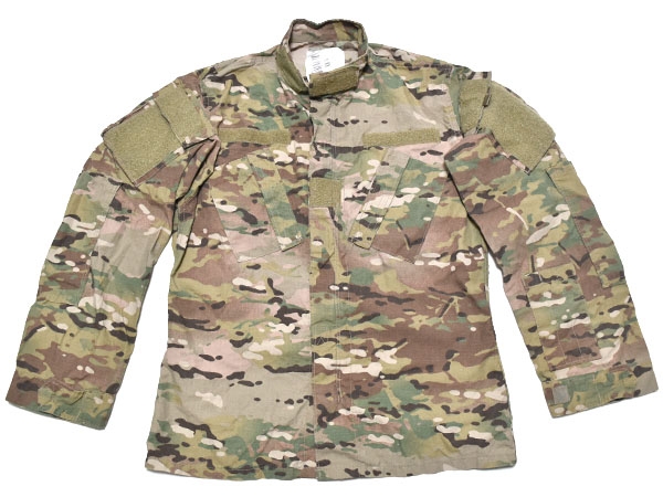 米軍実物 ARMY コンバット シャツ ジャケット マルチカム S-R FLAME