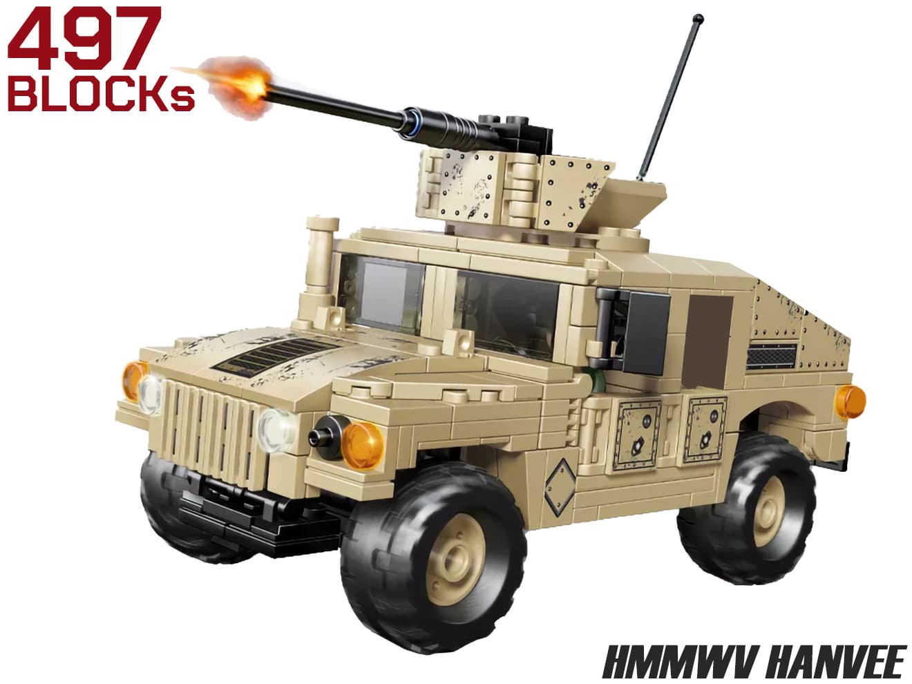 AFM M1114 HMMWV ハンウ゛ィー 497Blocks | ミリタリーベース