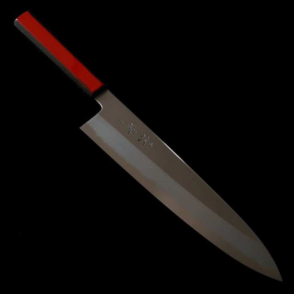 景清 KAGEKIYO 白紙一号 漆赤呂 和牛刀 (210/240mm) – 三浦刃物店