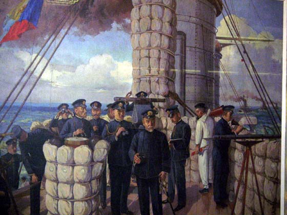 日露戦争にて連合艦隊旗艦を務めた「三笠（みかさ）」