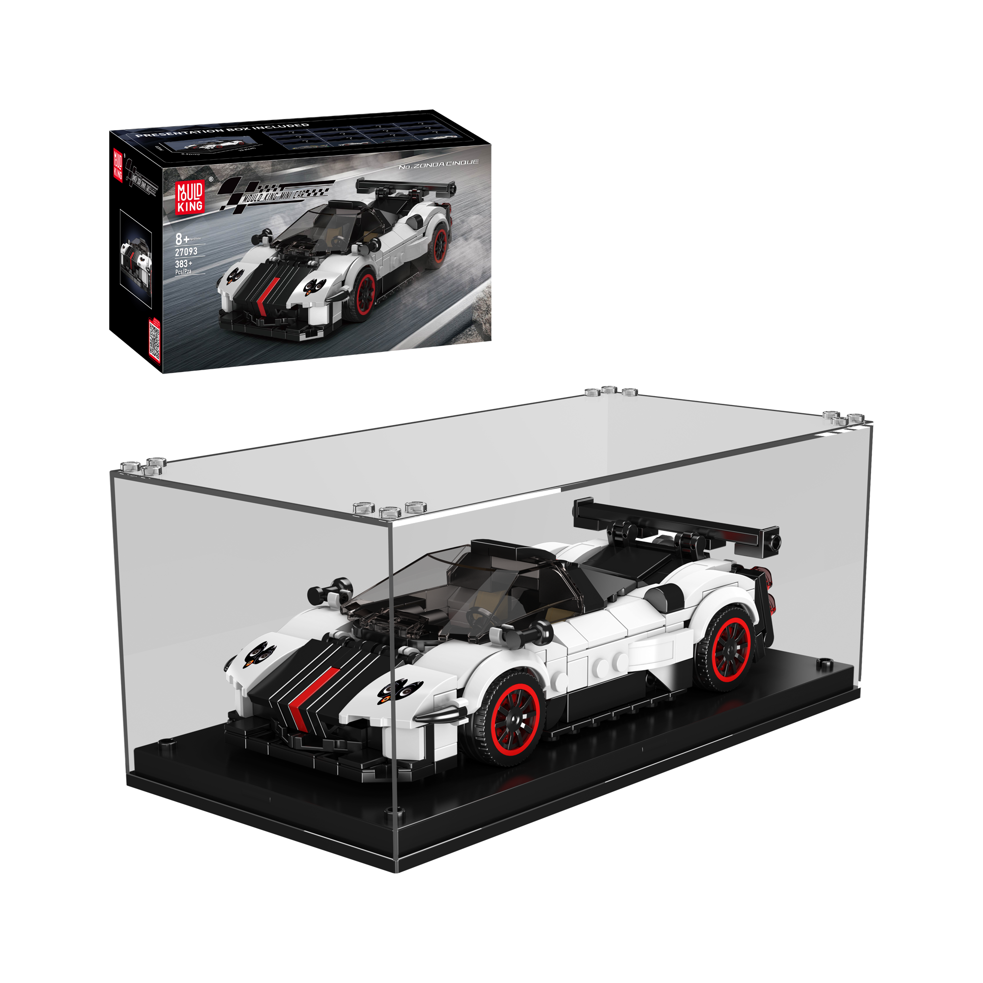Mould King 27093 Zonda Cinque Supercar Building Set | 383 Pcs