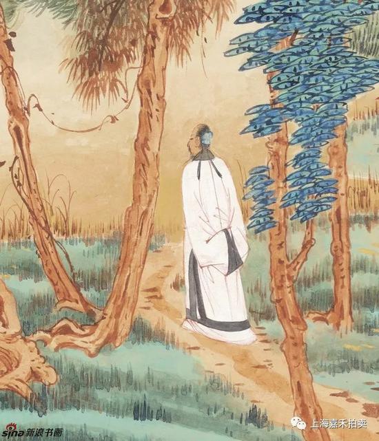 张大千是近代画《峒关蒲雪》的始作俑者|拍卖|天津美术网-天津美术界