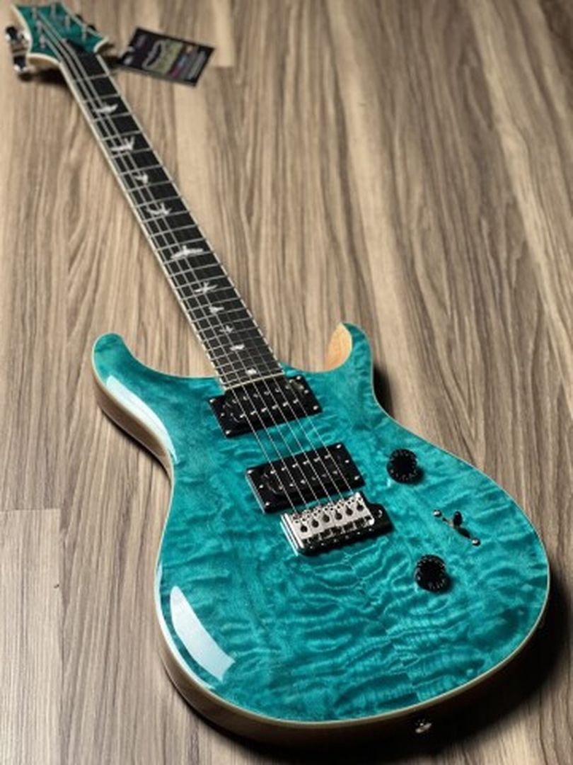 PRS SE Custom 24 Quilt Top in Turquoise – nafiriguitar.com