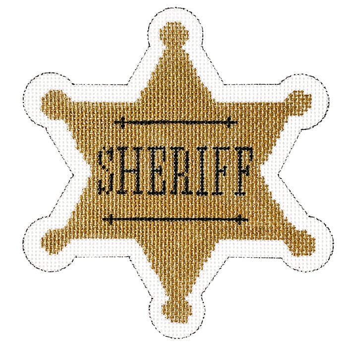 Sheriff Badge | Needlepoint.Com