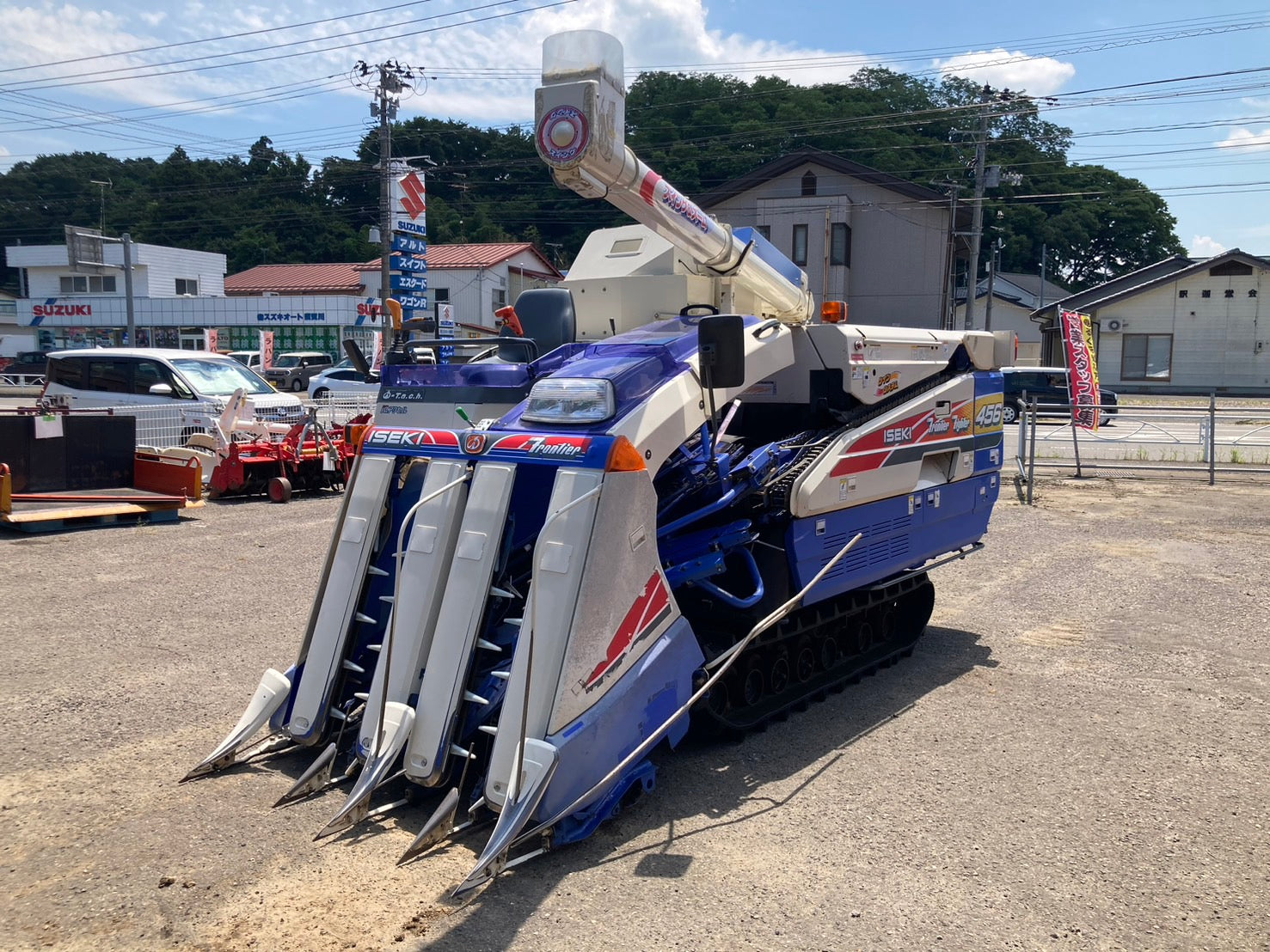 イセキ 中古 コンバイン 4条 HF456G-ZATPLW – 農キング