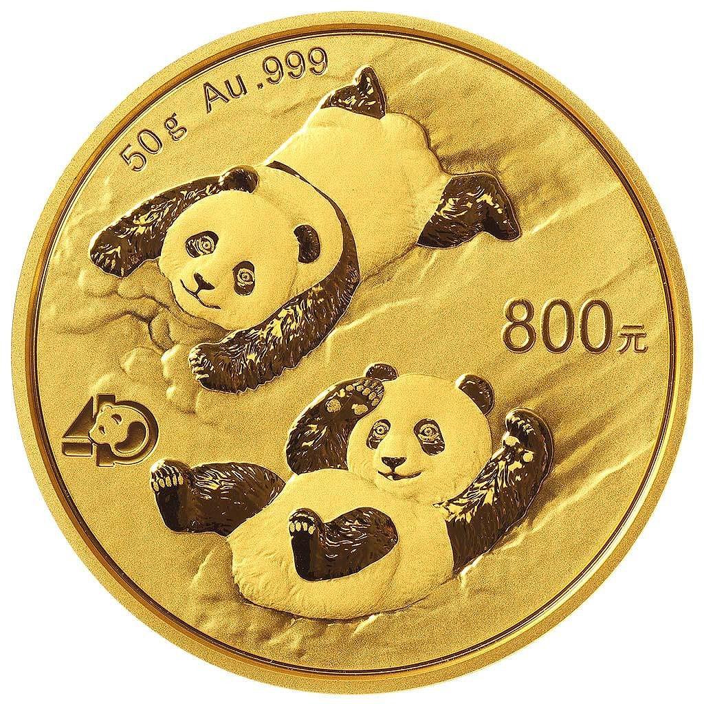 中国 パンダ金貨 40周年記念 2022年 800元 未使用 – 野崎コイン