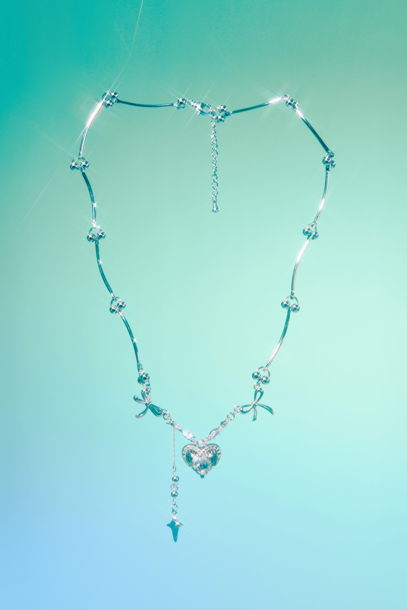 HEART & BOW NECKLACE – OHTNYC