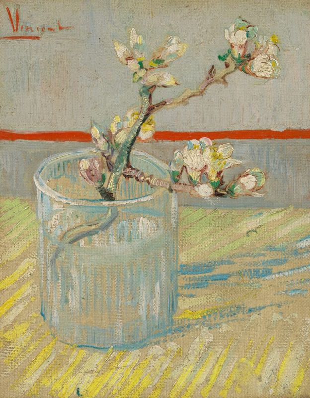 ゴッホ「花咲くアーモンドの木の枝」はテオの息子誕生祝いに贈った絵