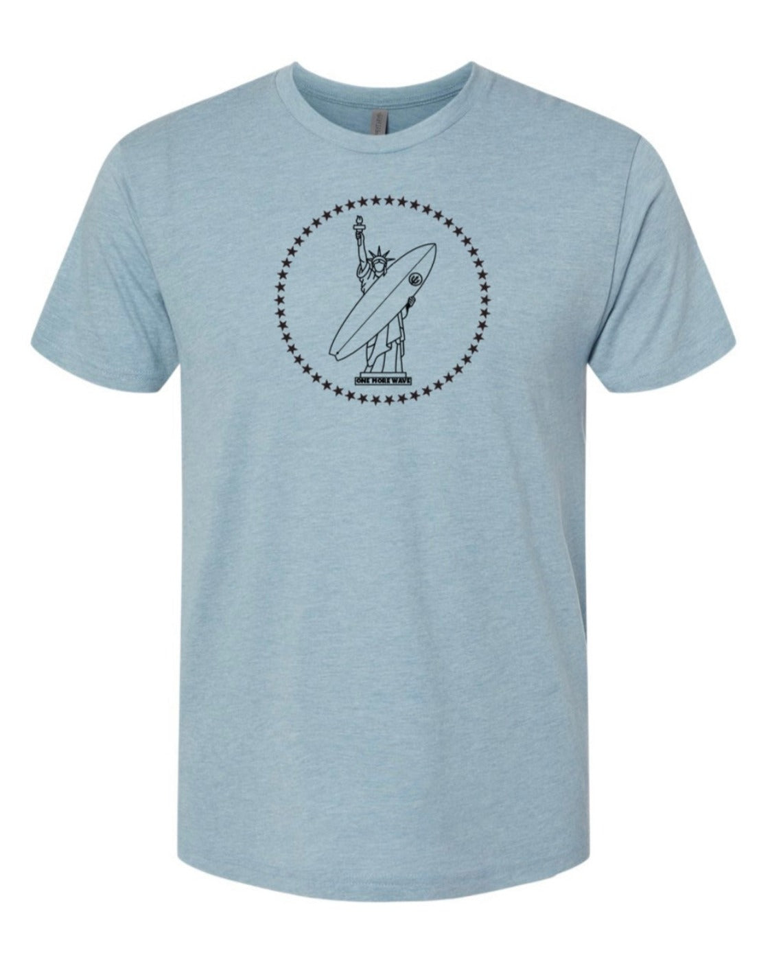 Lady Liberty Surf T-Shirt – 1MWAVE