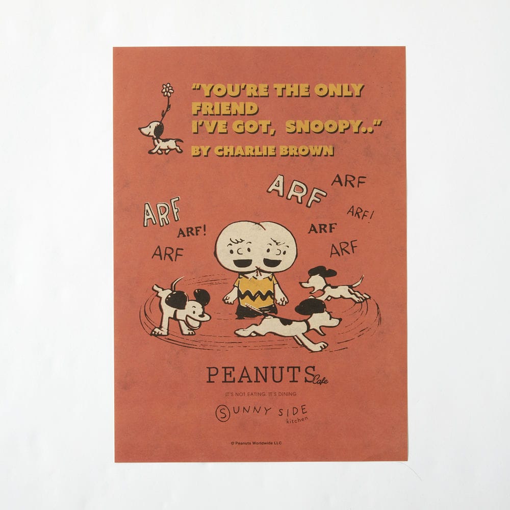 PEANUTS Cafe SSK ROOMポスター オレンジ – PEANUTS Cafe Online Shop
