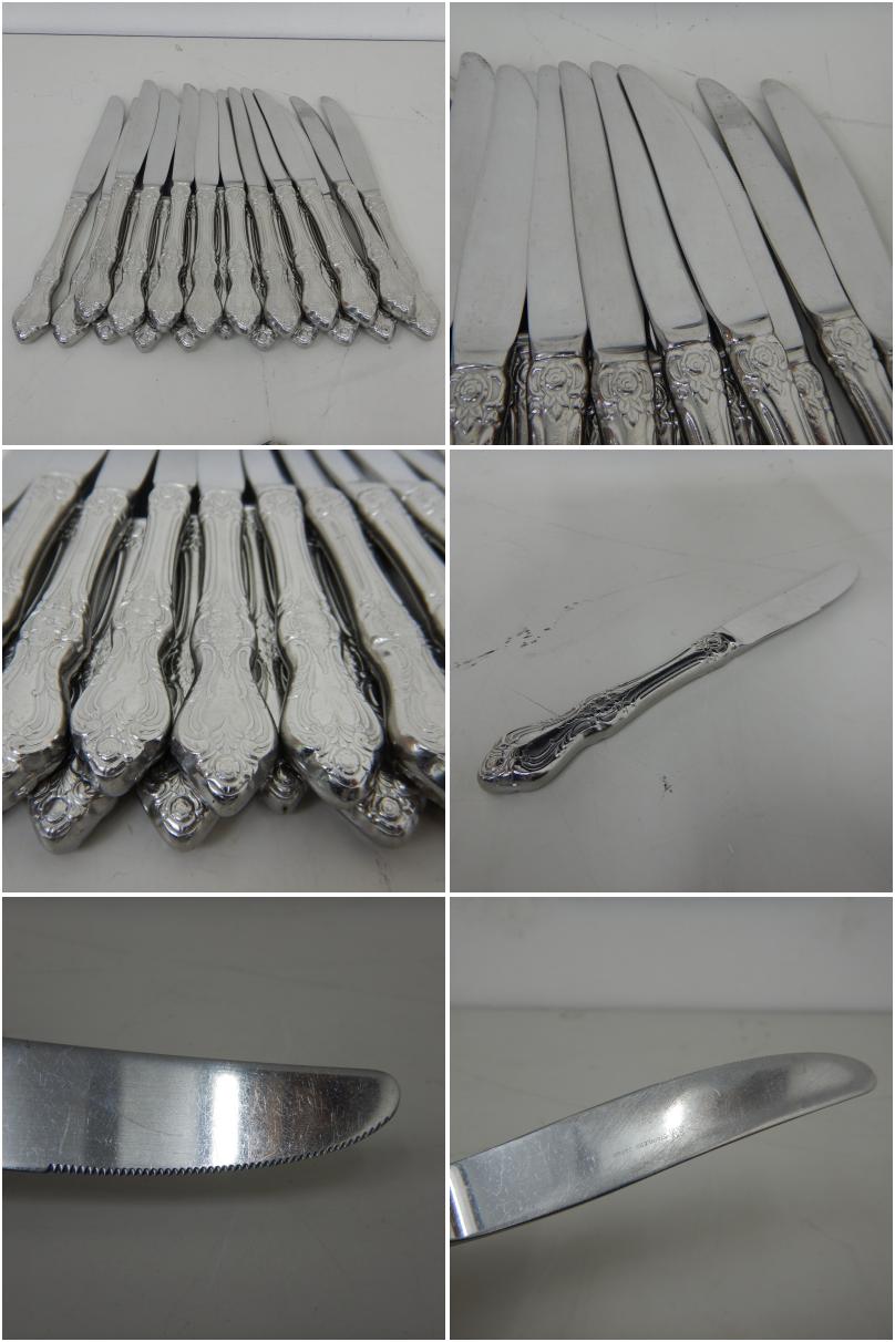 値下げ】【中古】 A07369 LUCKYWOOD MOLYVANA STAINLESS ナイフ 20本