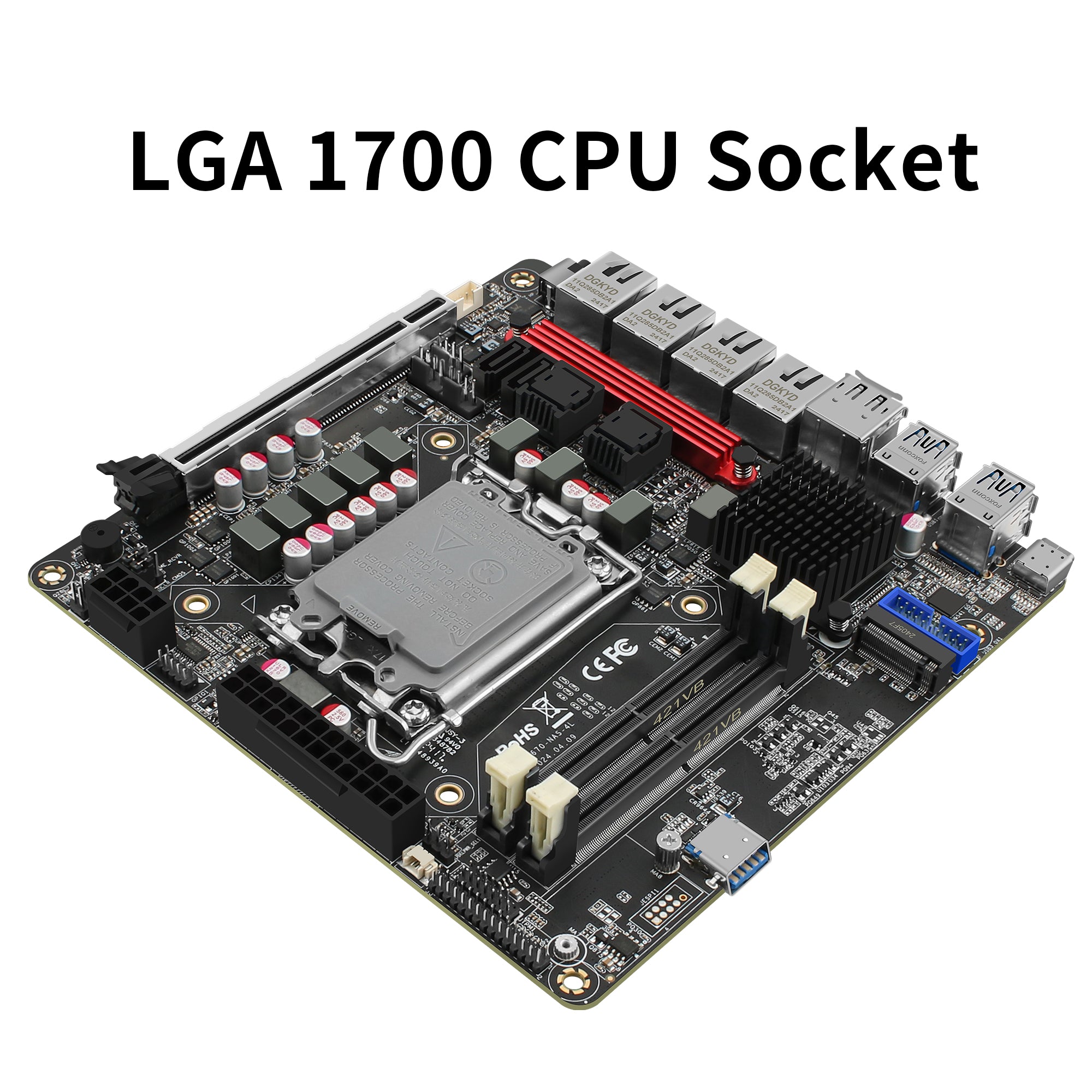 CWWK Q670 LGA 1700 NAS Mainboard 6 Bay, 4 x i226 2.5GbE LAN Mini ITX M