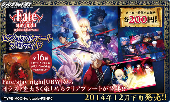 Fate/stay night ビジュアルアートブロマイド