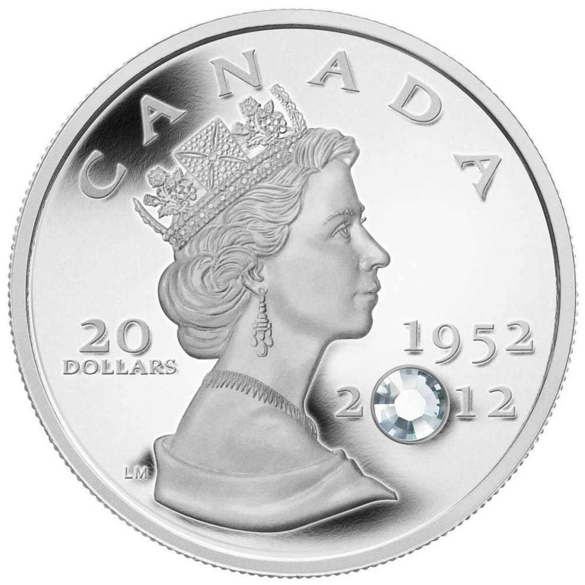 2012 $20 The Queen's Diamond Jubilee - Pure Silver Coin