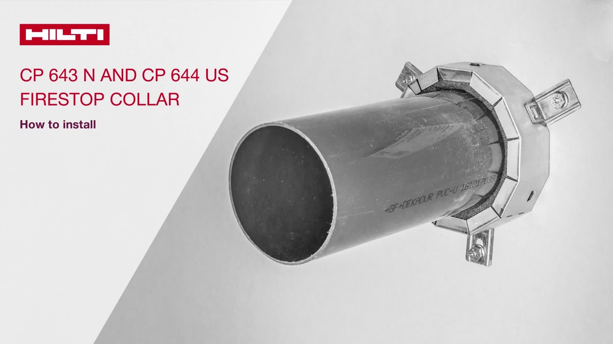 CP 644 Firestop collars US - Firestop collars, wraps and bandages