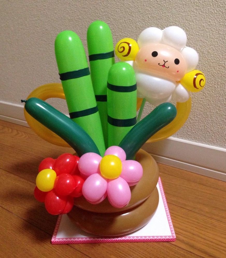 バルーンアートの作り方！簡単かわいい【ちびころ お正月】