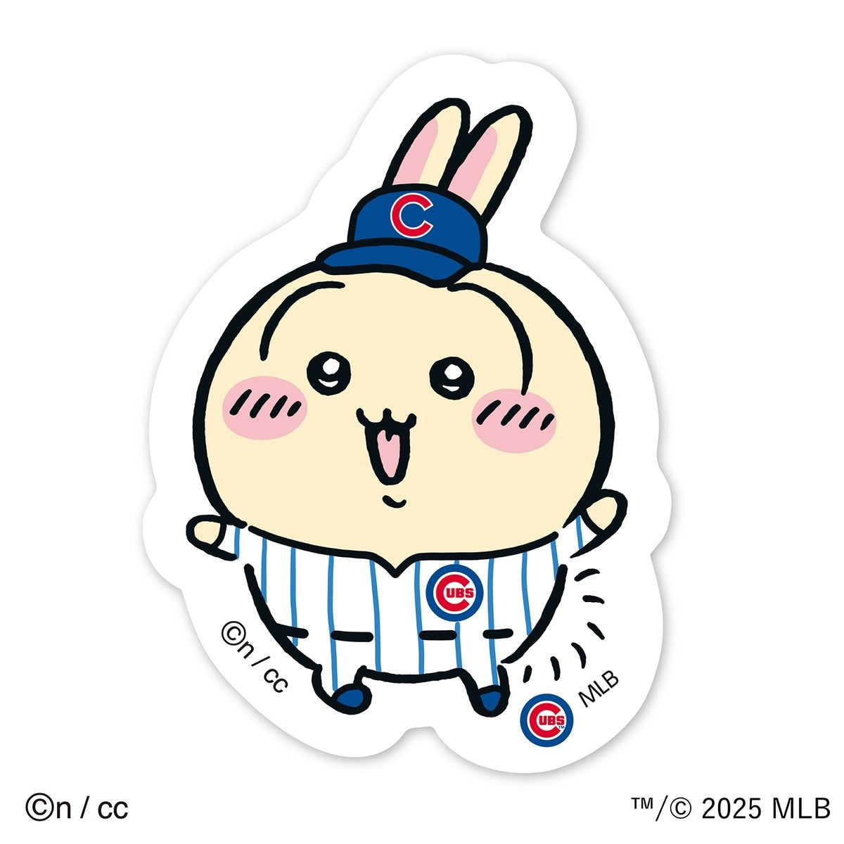 ちいかわ×MLB TOKYO SERIES ダイカットステッカー⑥うさぎ（カブス