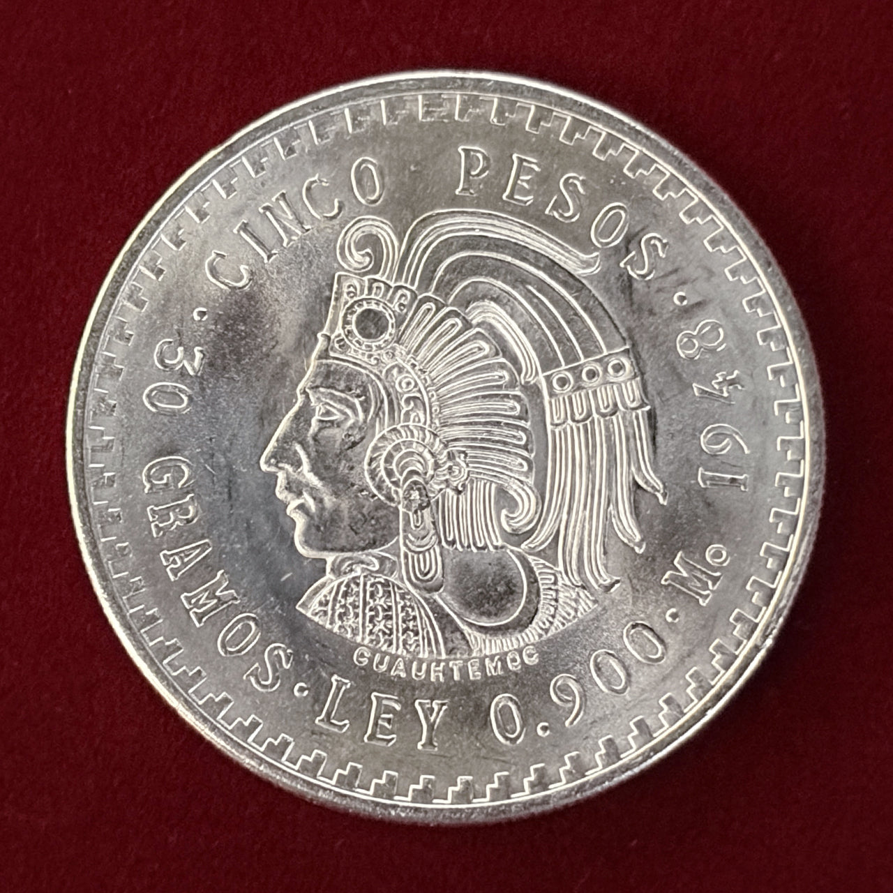 メキシコ】5ペソ 銀貨 1948［B-0000518］ – ワールドコインズ・ジャパン