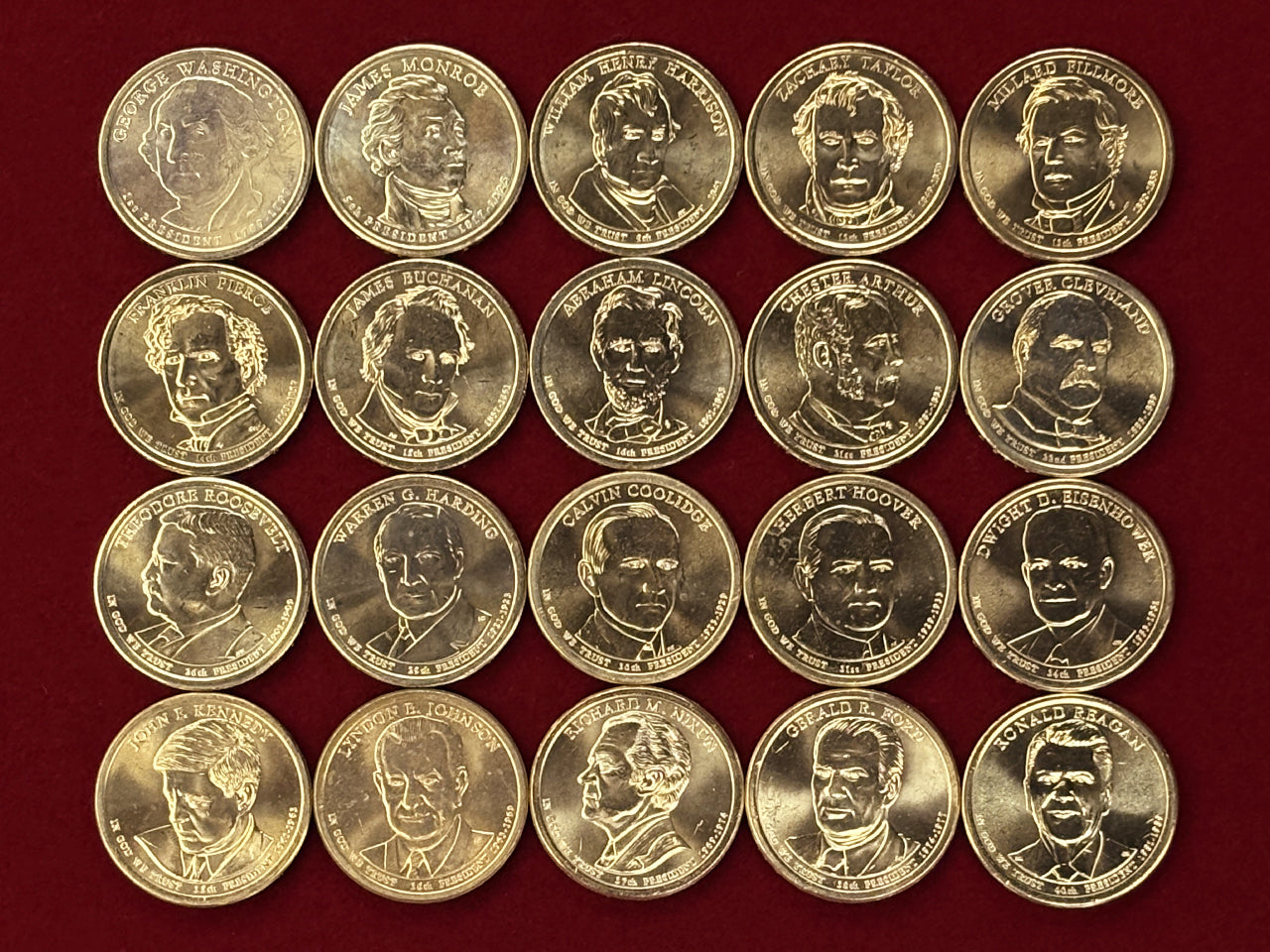 アメリカ】大統領 1ドル 硬貨 20枚組［C-0000743］ – ワールドコインズ