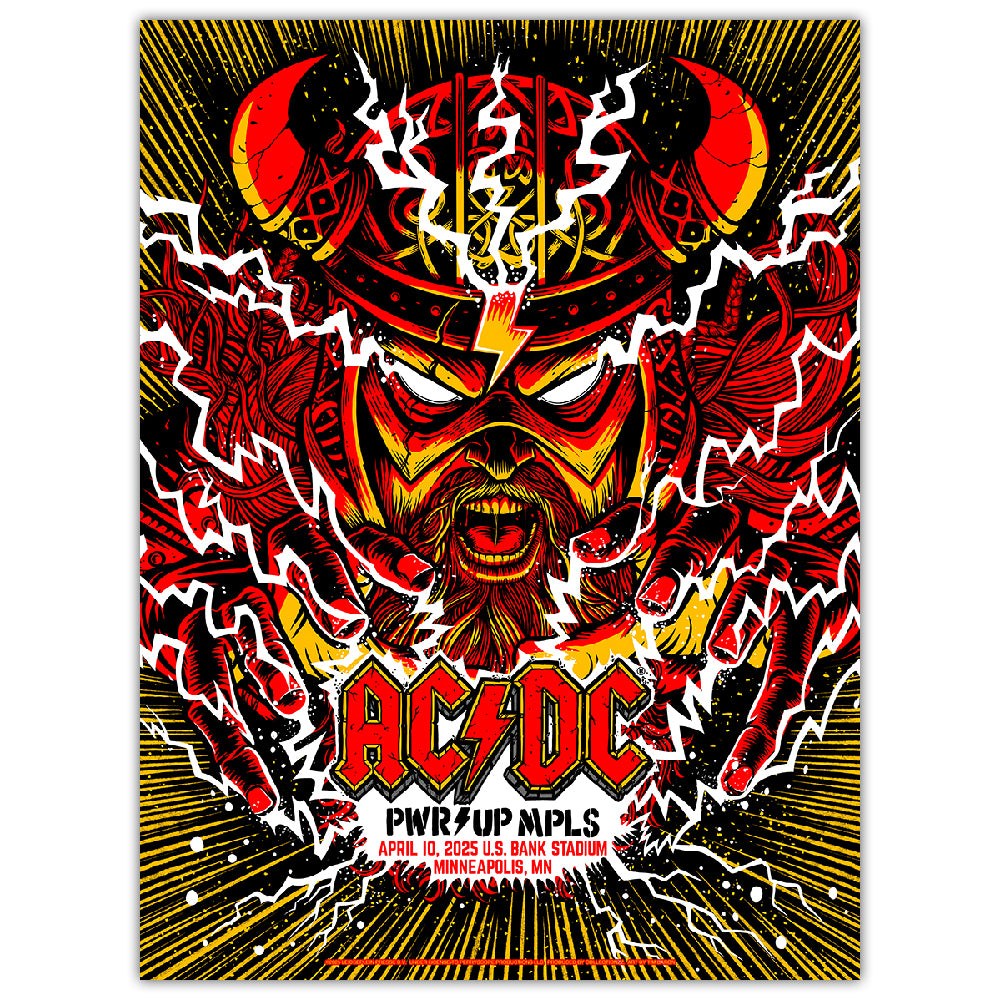 AC/DC Minneapolis April 10 Metallic Ink Edition (Exclusive)