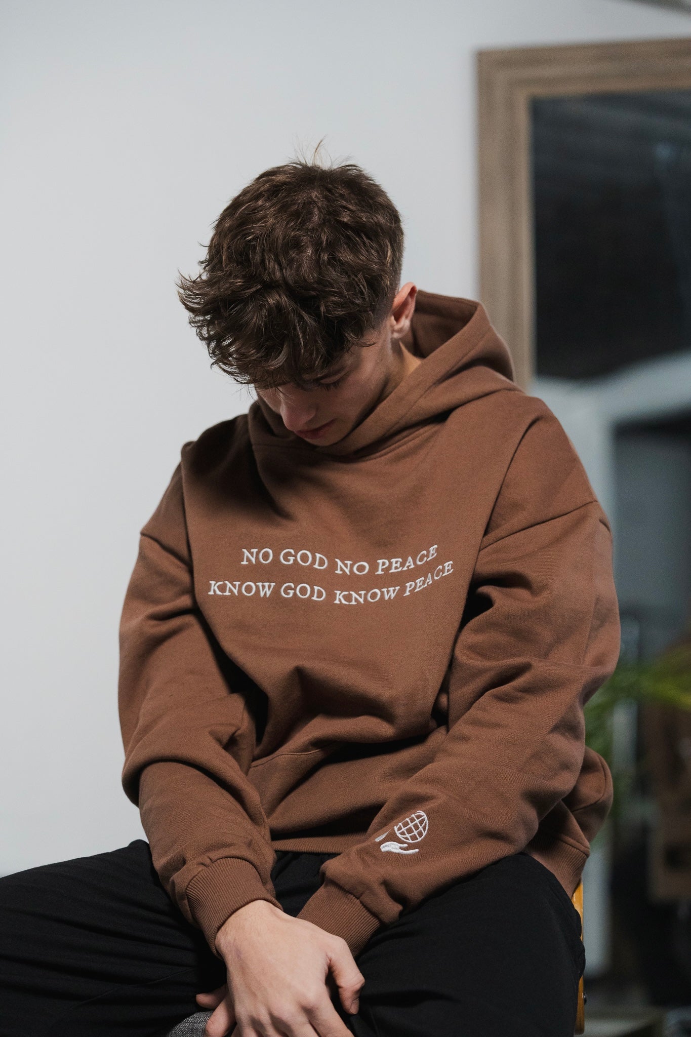 POWER HOODIE | Chestnut – concealtheworld