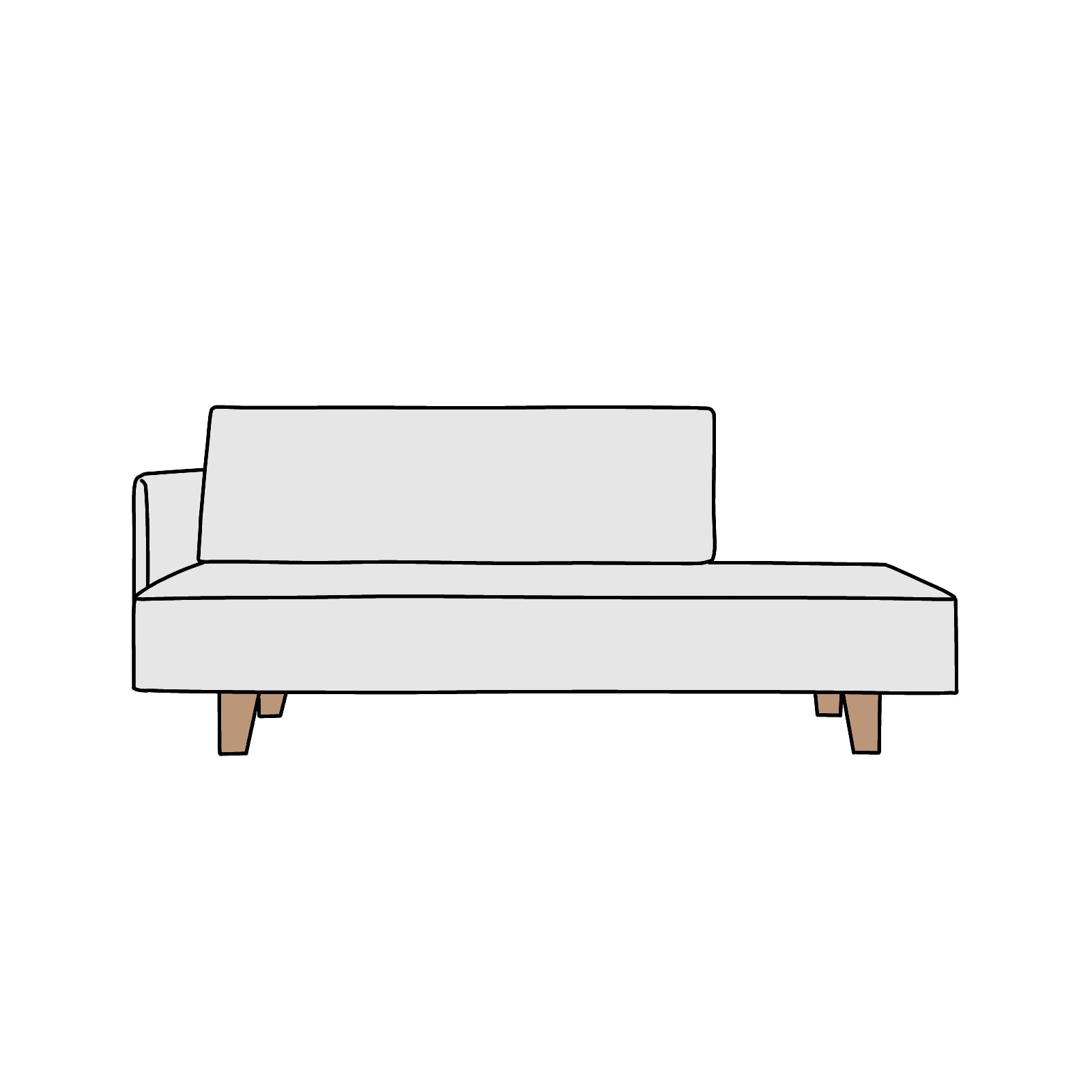 FLANNEL SOFA（フランネルソファ）UK（ユーケー）2.5人掛 RIGHT-TYPE