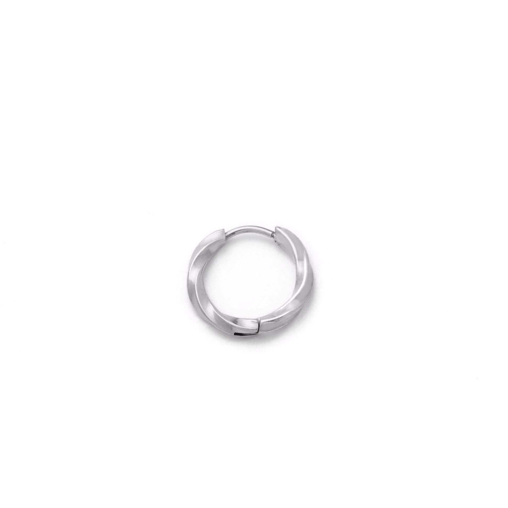 Twist hoop pierce silver｜cross Jewellia｜金アレ対応・ユニセックス