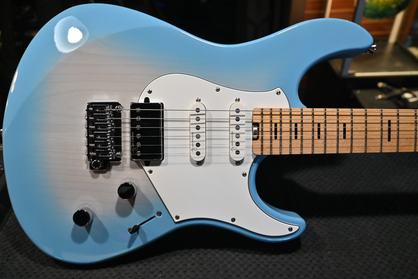 Yamaha Pacifica Professional PACP12M Beach Blue Burst Guitar 410E
