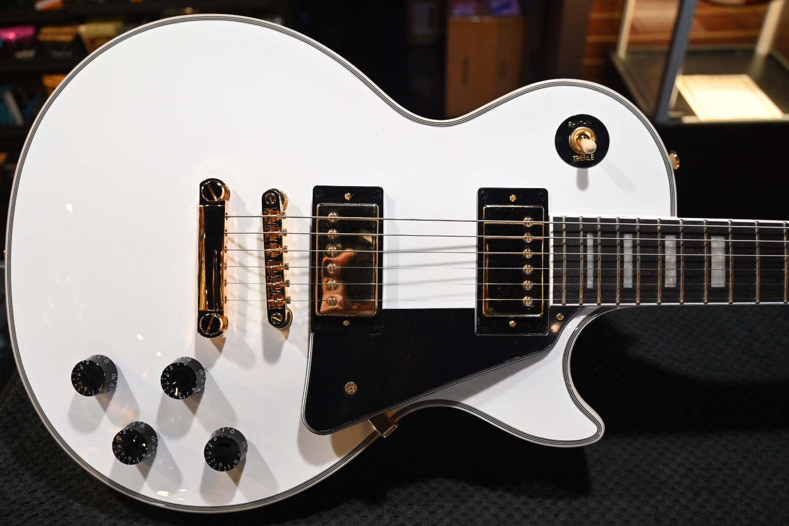 Epiphone Les Paul Custom Alpine White Guitar 0206 | Danville Music