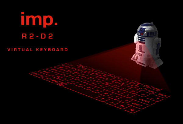 これは未来だ！打つだけでも楽しいR2-D2のバーチャルキーボード – IMP