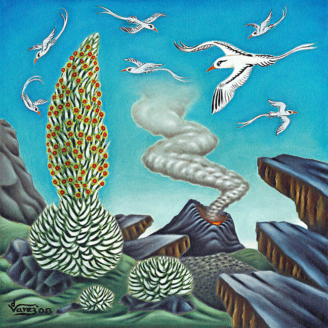 103 Koaʻe and Silversword by Hawaiʻi Artist Dietrich Varez