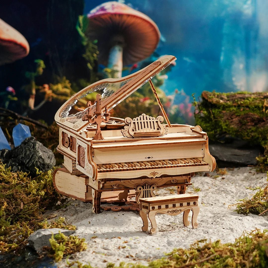 Magic Piano Mechanical Music Box 3D Wooden Puzzle – DIYative™