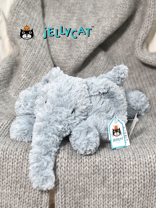 Tumblie Elephant 寝そべったゾウ ぞうのぬいぐるみ 象 青いゾウ ぞう