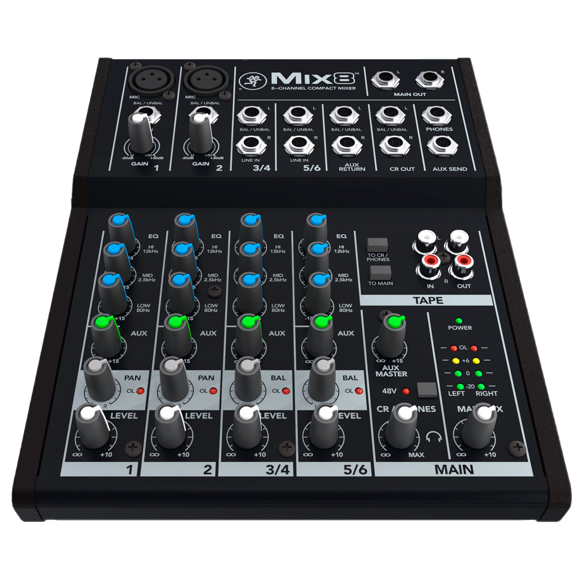 Mackie MIX8 8-Channel Compact Mixer – Easy Music Center