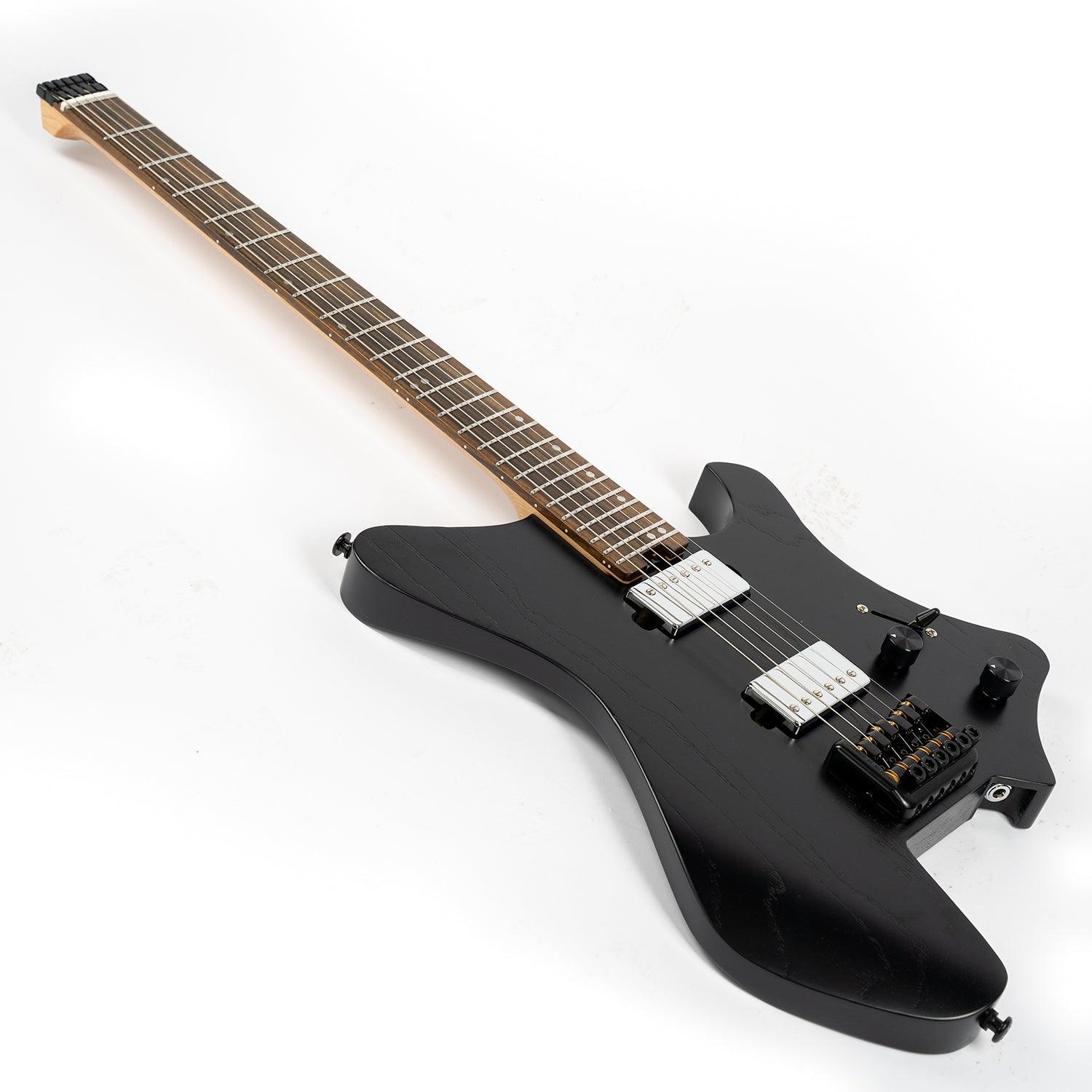 Eart Guitars GW2 Right Handed Satin Finish Headless Electric, NBK