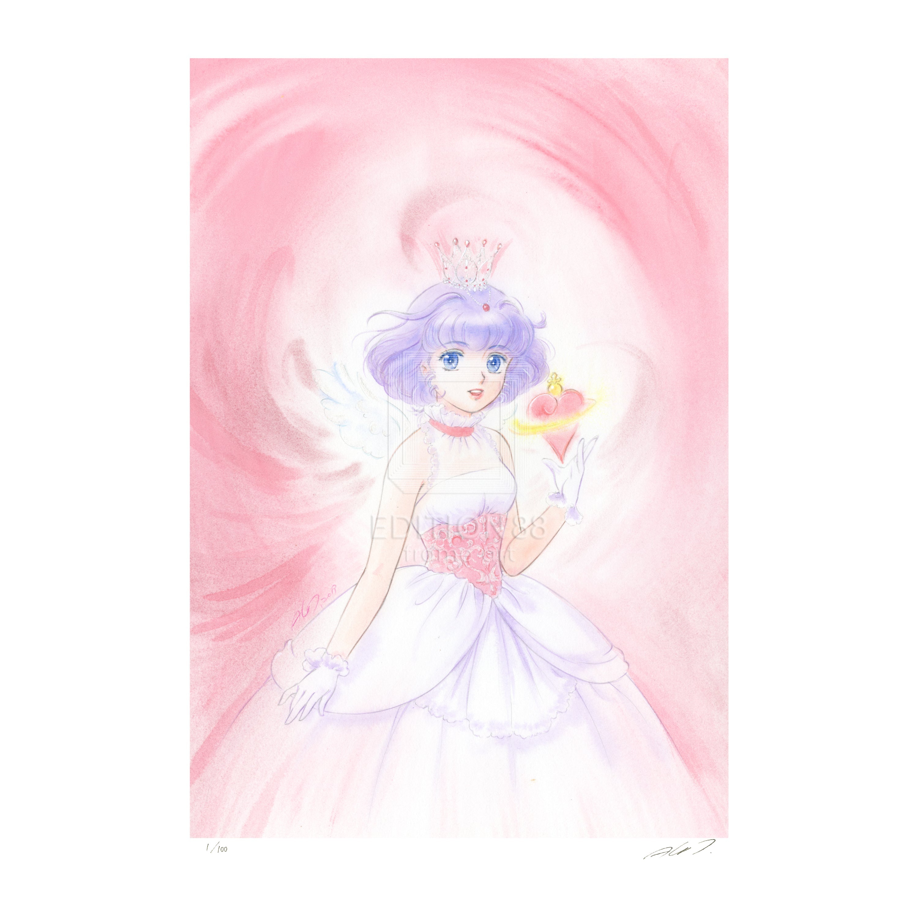 魔法の天使 クリィミーマミ」88グラフ Pink Coronet /高田明美（直筆