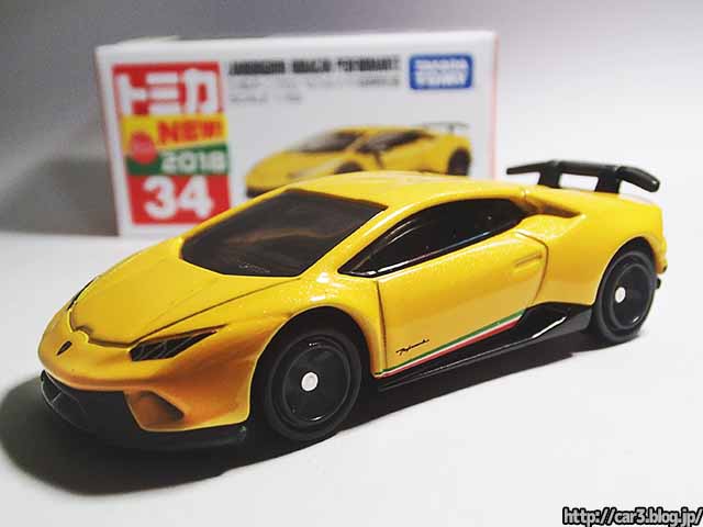 トミカのランボルギーニ・ウラカン・ペルフォルマンテの初回特別仕様は