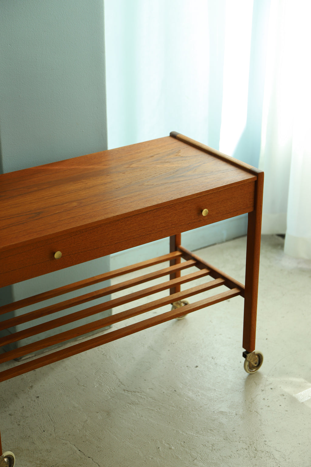 2SwedishVintageCasterSideTable
