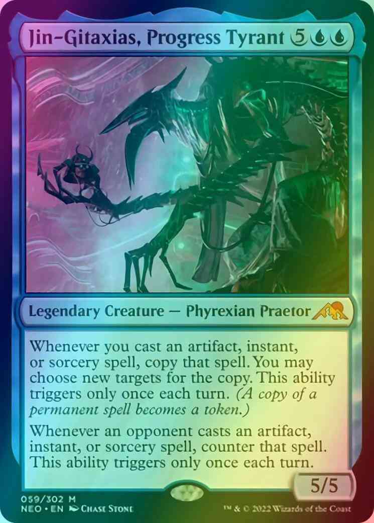 Jin-Gitaxias, Progress Tyrant [59] [Kamigawa: Neon Dynasty] [Foil