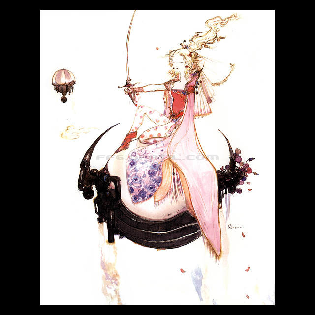天野喜孝 版画 アーマーⅡ ファイナルファンタジー ティナ 天野喜孝