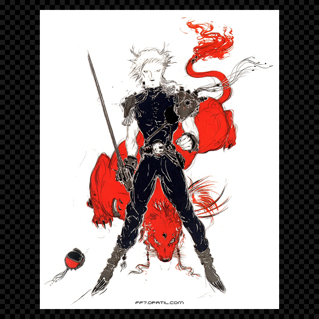 FF7 天野喜孝氏のコンセプトアート ／ ファイナルファンタジー7 完全