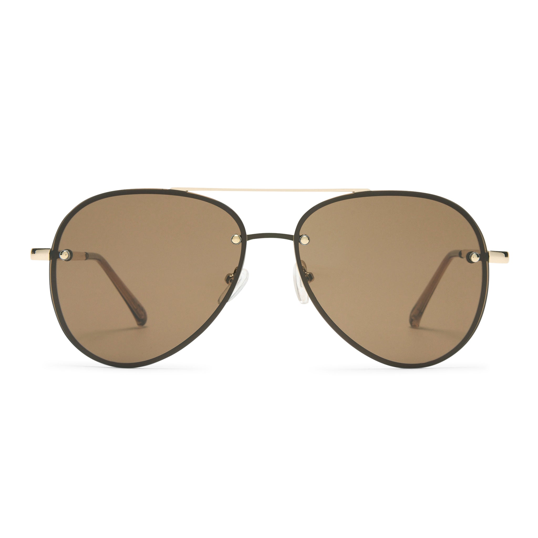 Mirzam Gold Uni-Sex Aviator Sunglasses | Aire – AIRE US