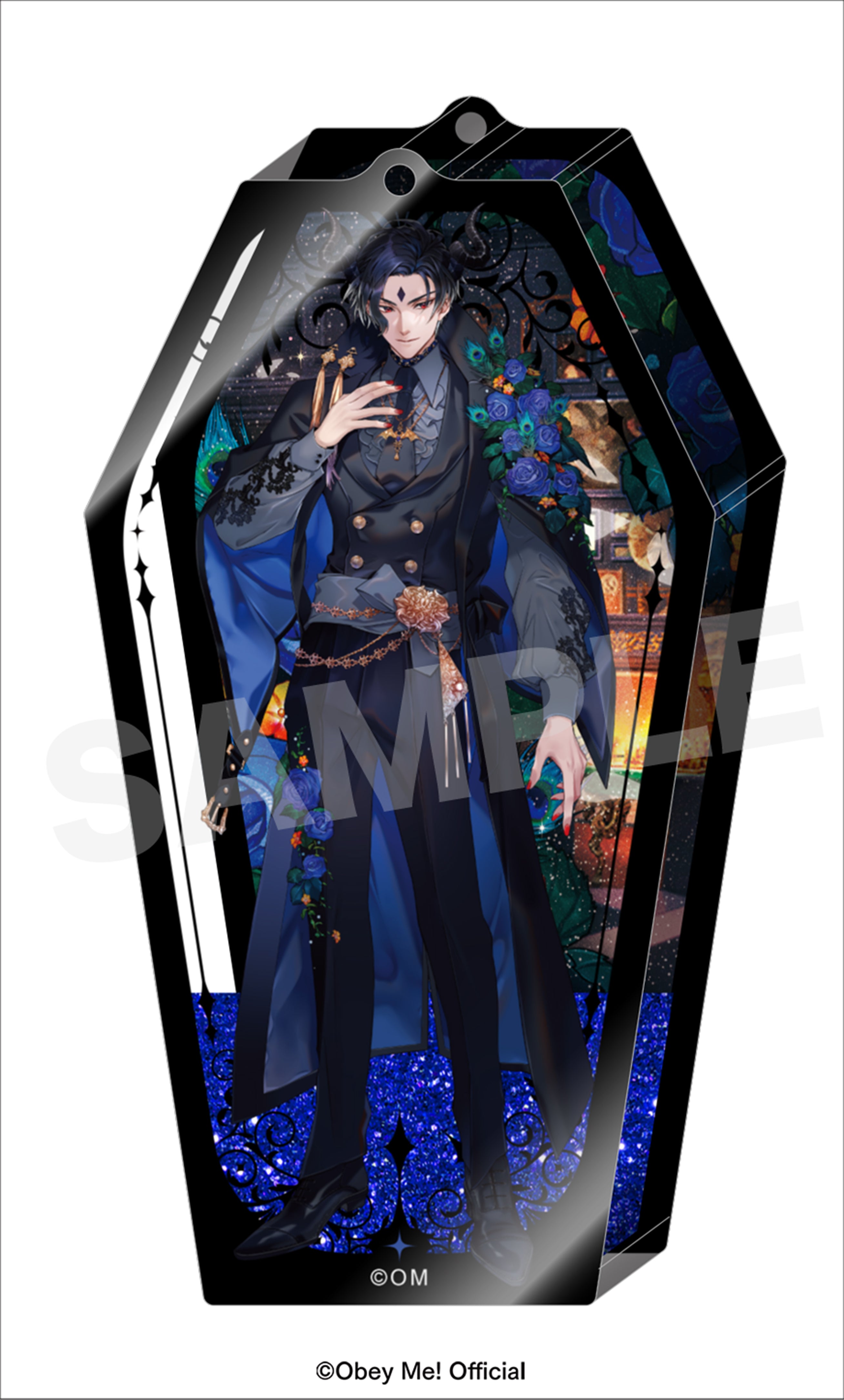 Obey Me!] 5th Anniversary Oil-in Acrylic Keychain / Lucifer