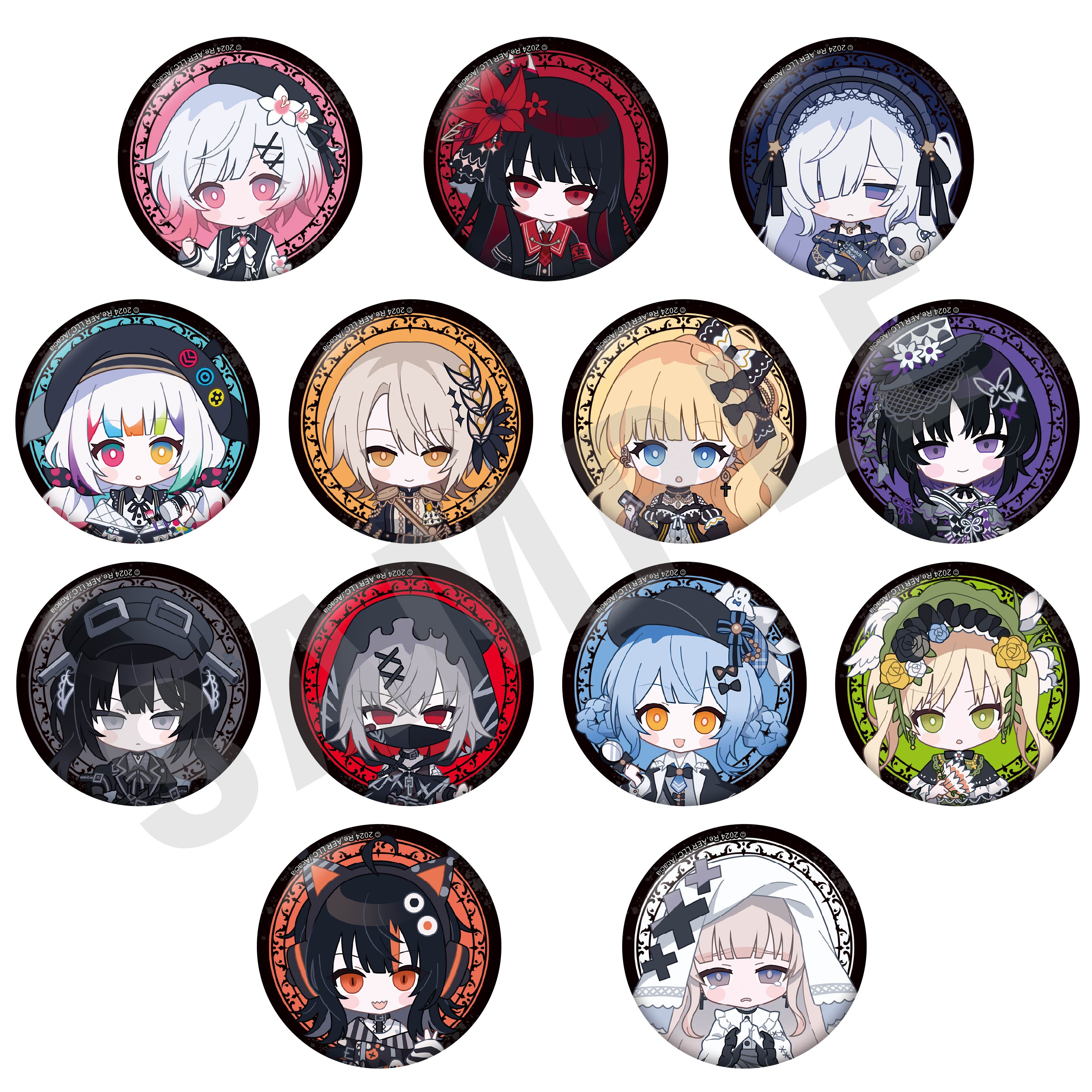 魔法少女ノ魔女裁判 まのさば 黒部ナノカ 缶バッジ 10個セット 魔法