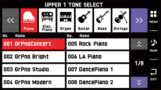 MZ-X500 - High-Grade Keyboards - Electronic Musical Instruments