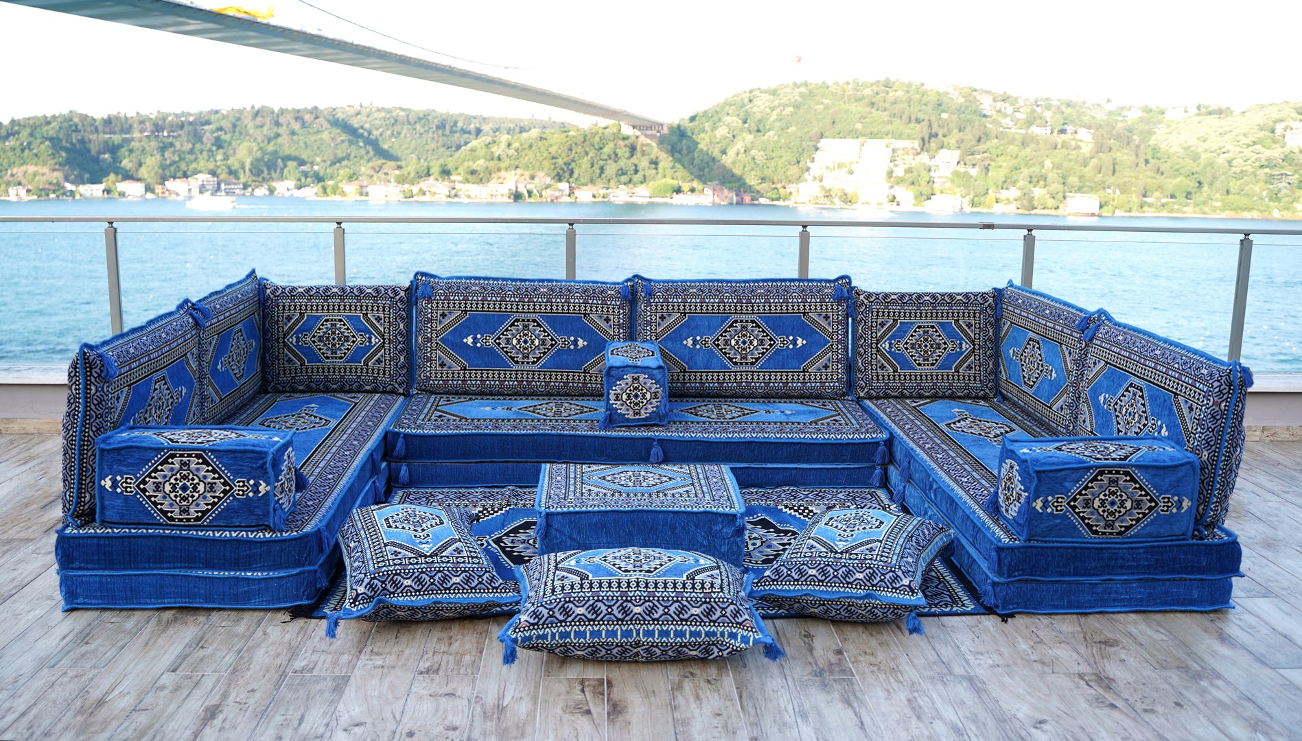 8'' Thickness U Sofa Set, Arabic Sofa, Moroccan Sofa, Arabic Majlis Se