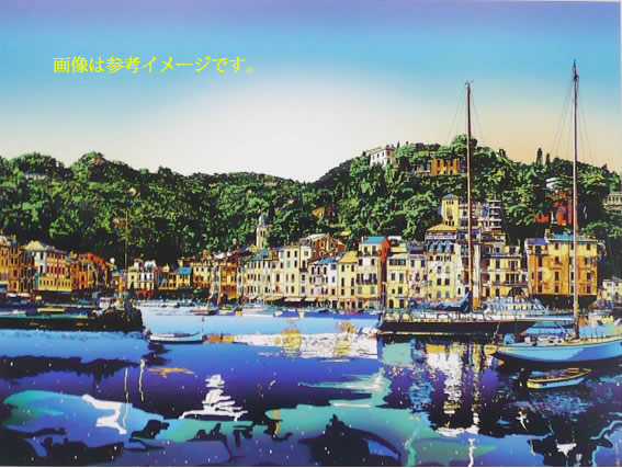 鈴木英人「コートダジュールの小高い丘 レッドポルシェ」 -探している
