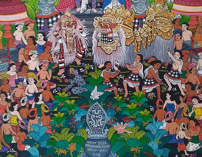 バリ島一の画家ケトゥット ビクルによる絵画、油絵、アクリル画 バリ