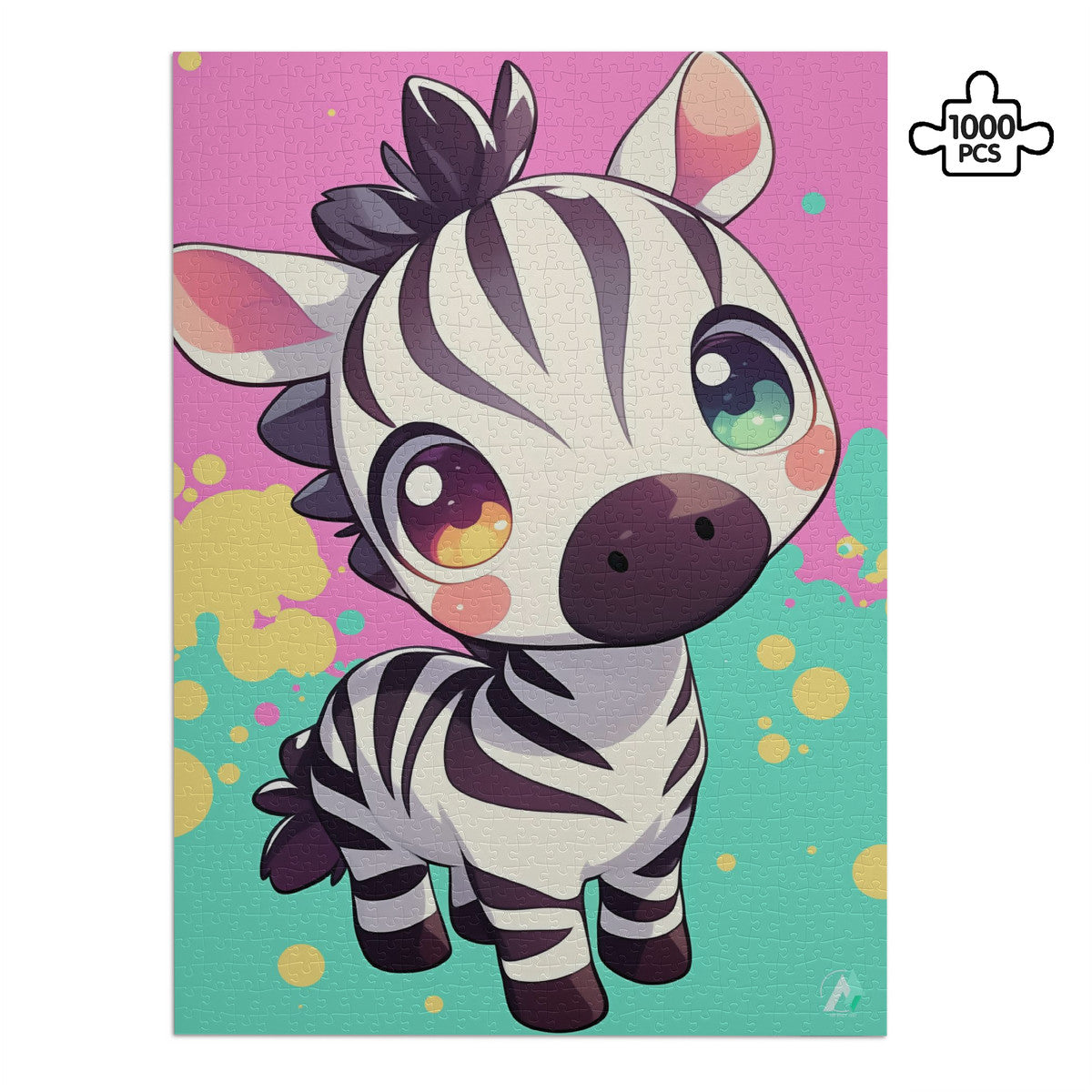 Chibi Safari Zebra Jigsaw Puzzle by Artifact1337
